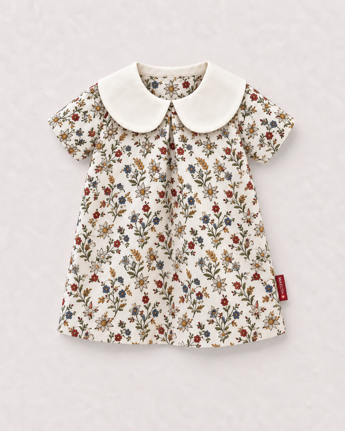 Alpenblumen Kragenkleid